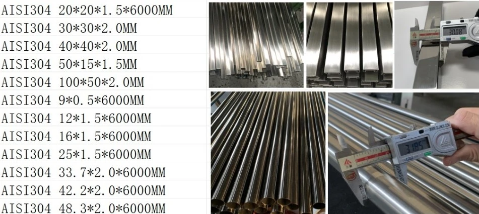 AISI 304 and AISI 316 stainless steel tubes AISI 304 and AISI 316 stainless steel tubes