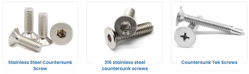 SS Countersunk Screws SS Countersunk Screws